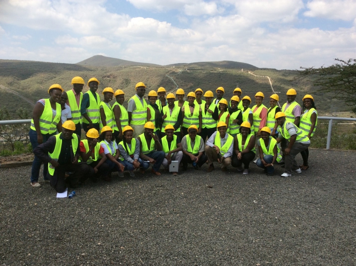 CWEEL technical site visit to Kengen Olkaria 280mw geothermal plant